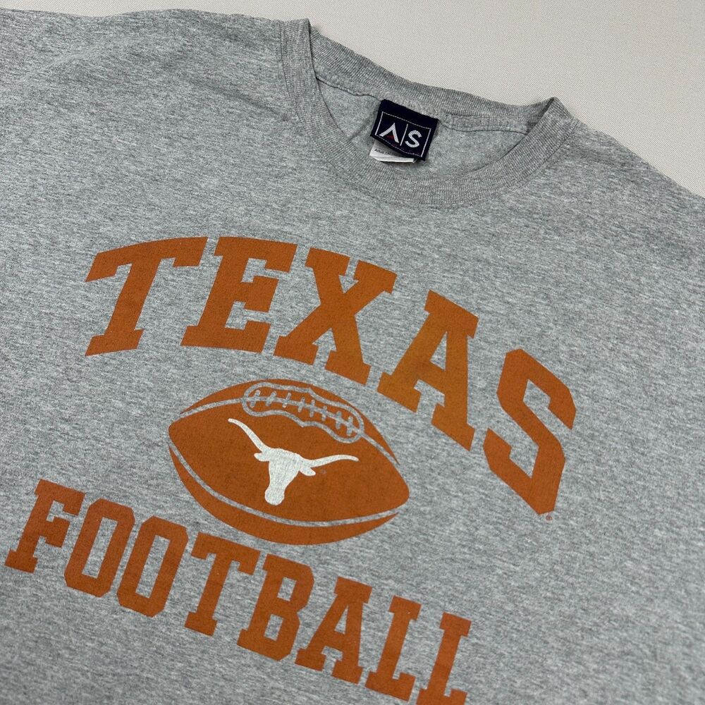 AS Sports Texas Longhorns Football Gray T-Shirt - Size 2XL